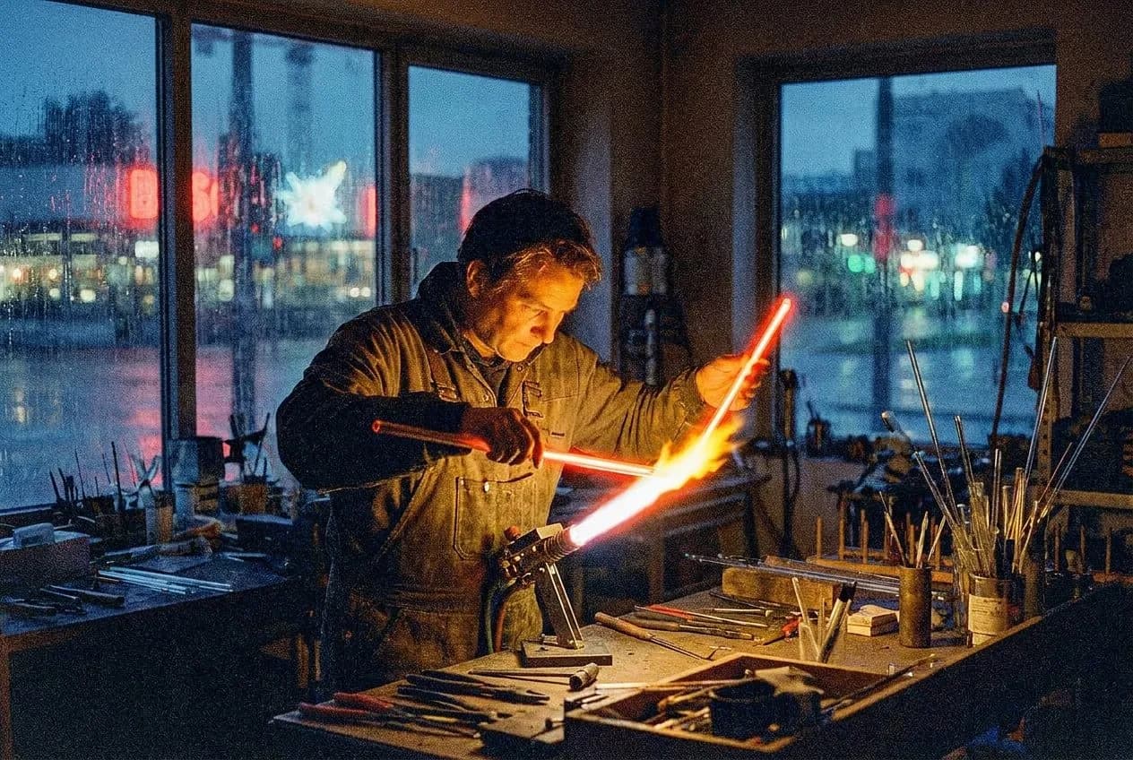 Vintage Neon Tube Bending Studio in Mott Haven