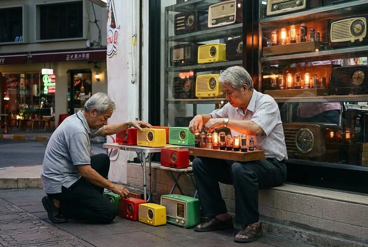 Vintage Radio Repair and Collection in Park Slope