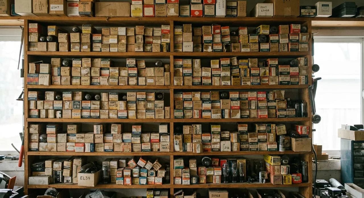 Vintage Radio Vacuum Tube Testing Station in Midwood