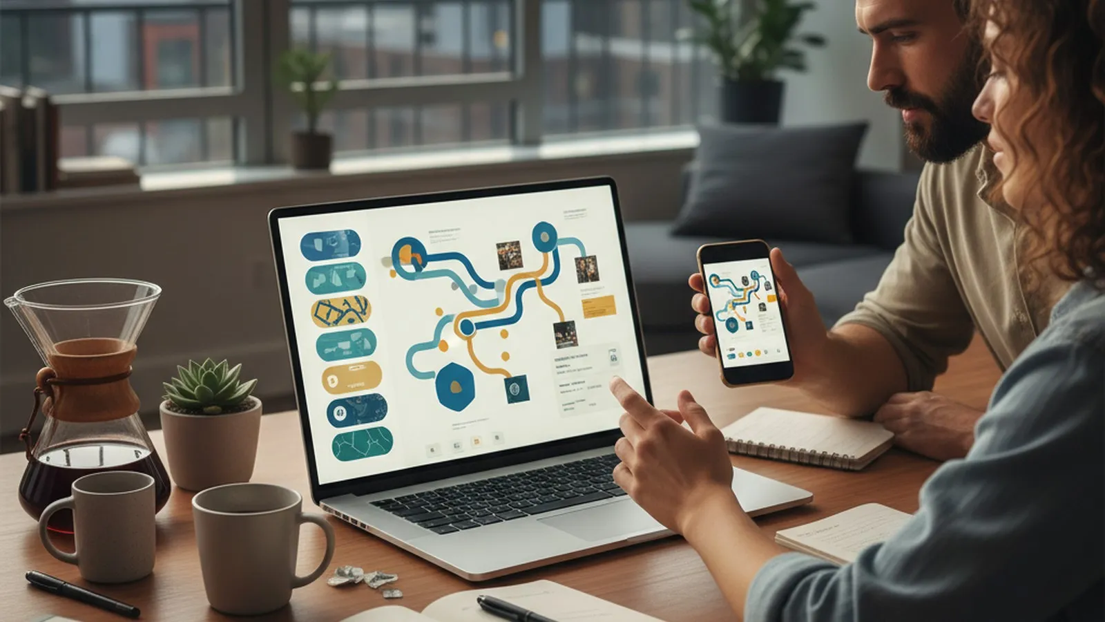 Real-world editorial scene showing Karpo's proactive local planning compared with Wanderlog