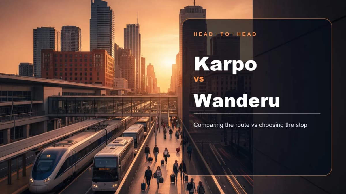 Editorial comparison of Karpo and Wanderu