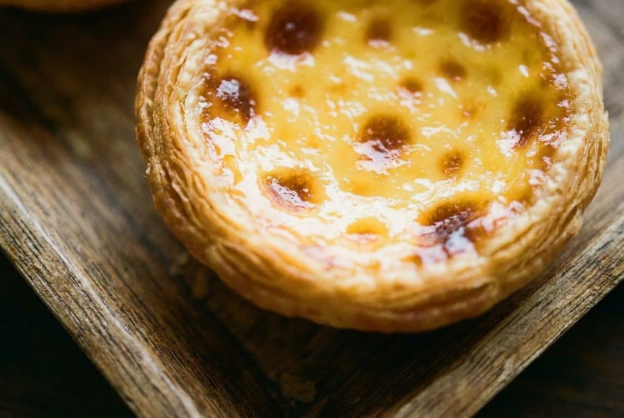 Warm Egg Tarts and Milk Tea in the Mid-Afternoon Lull at a Sunset Park Bakery - scene