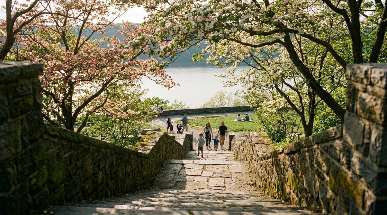 The Fort Tryon Overlook Where Graduation Photos Happen Every June Weekend - scene