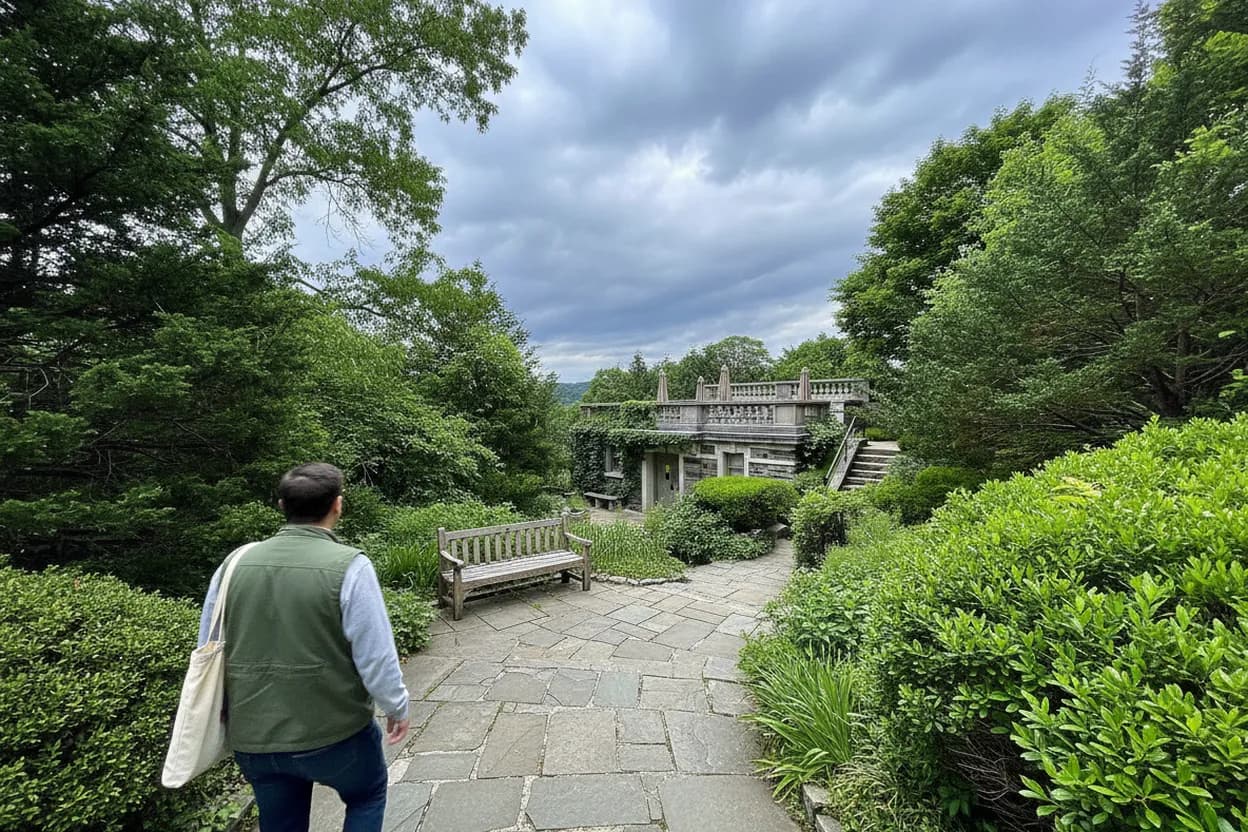 NYC experience scene for Wave Hill Sunset Wednesdays: A Car-Free Riverdale Evening Plan