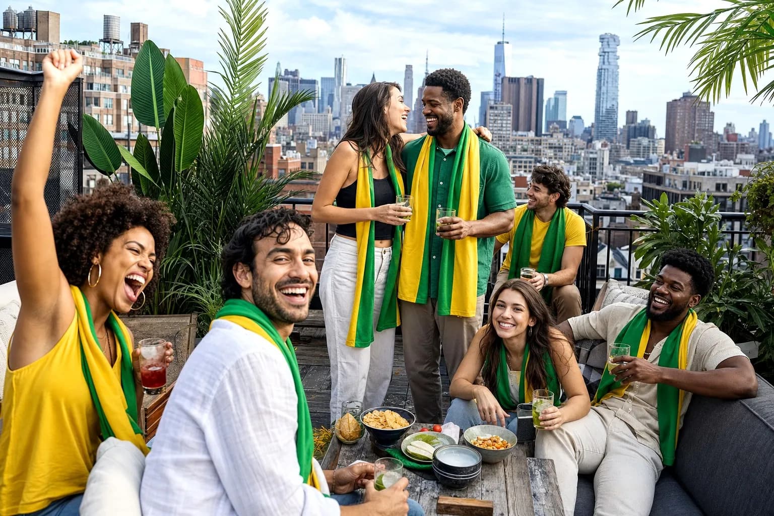 Bright World Cup 2026 scene for NYC