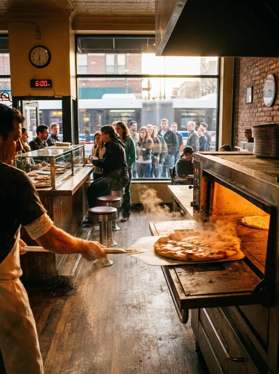 Wednesday Pie Night and Slice Counter Timing in Wicker Park