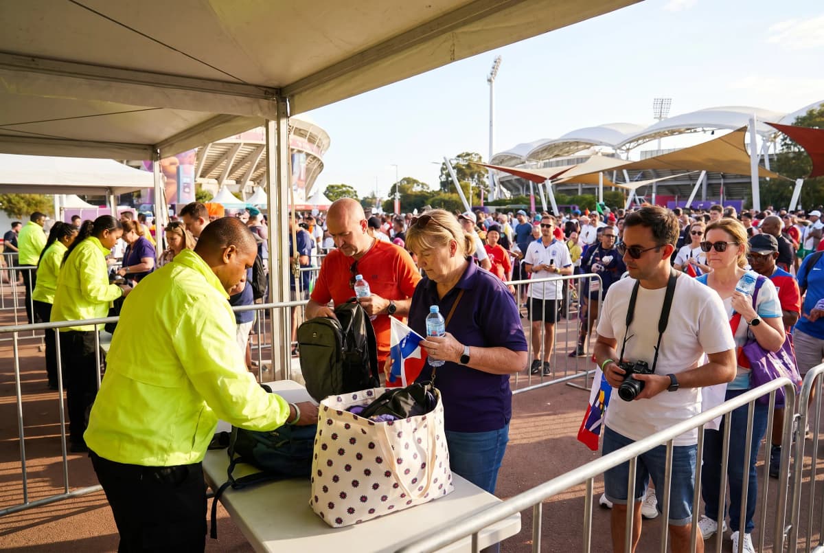 Bright World Cup match-day scene in North America.