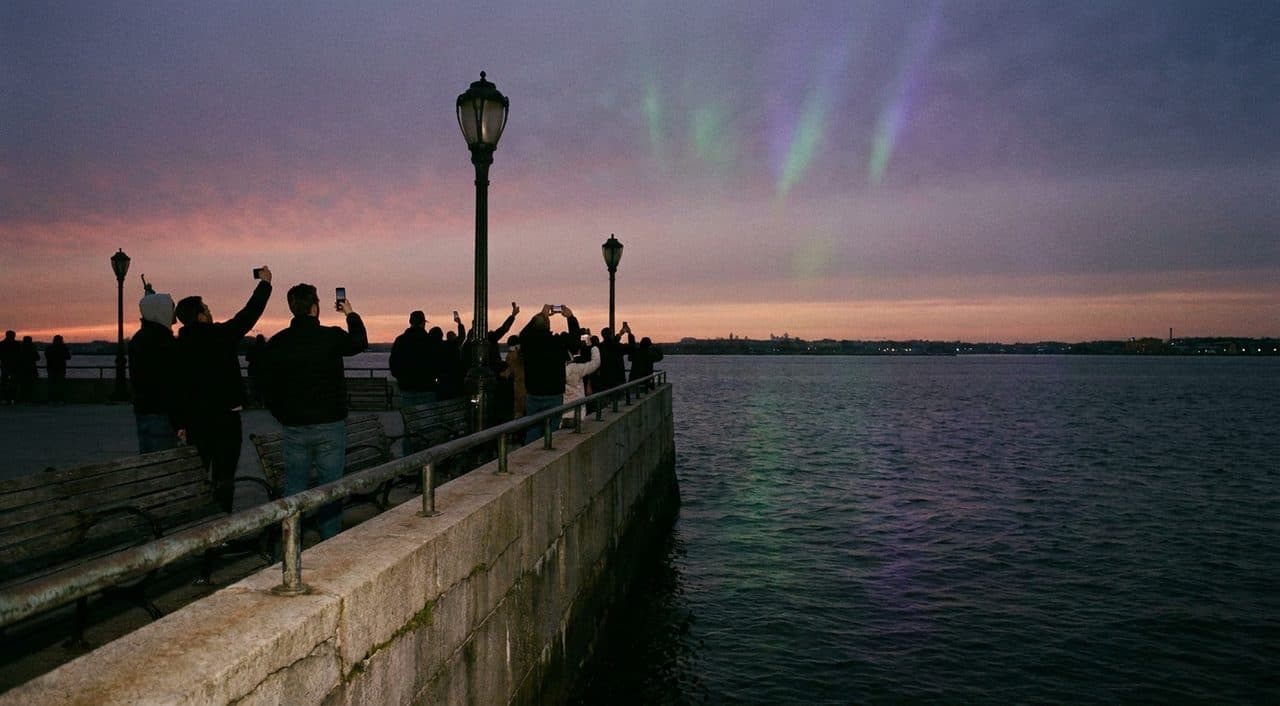 When the Sky Turns Green Over the Harbor - scene
