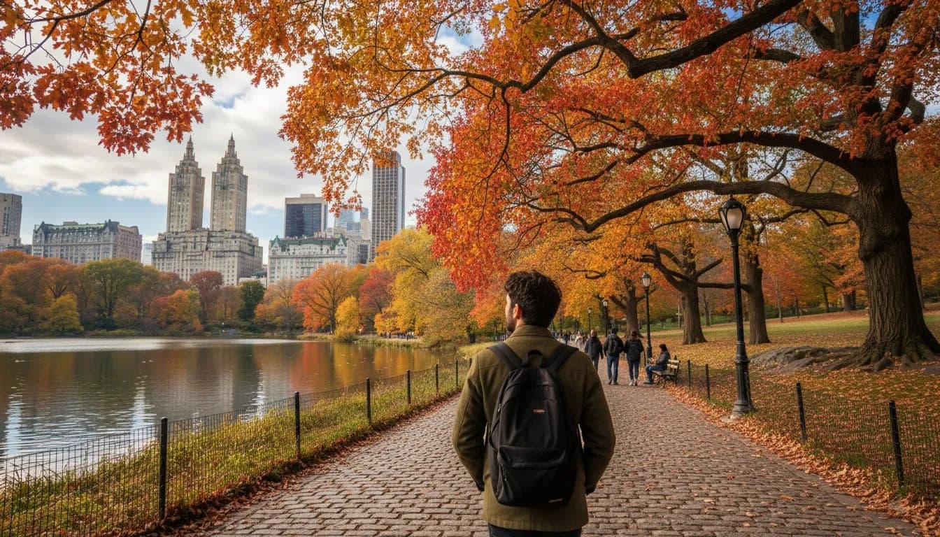 NYC experience scene for Where to Catch Fall Color in NYC Before the Leaves Drop