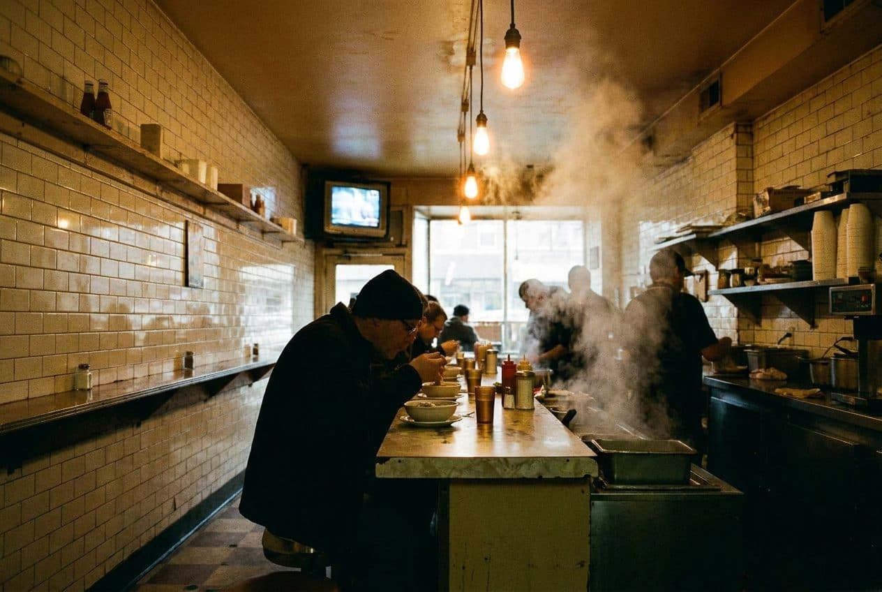 Where Yankees vs Guardians Fans Unwind Over Late Bowls of Pasta - scene
