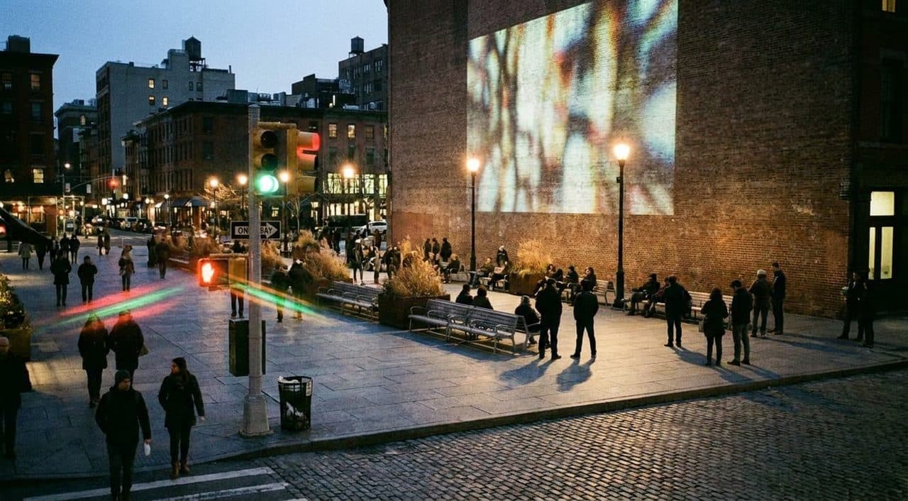 Which Astoria Plaza Shows Brazil vs Morocco on Outdoor Screens Tonight? - scene