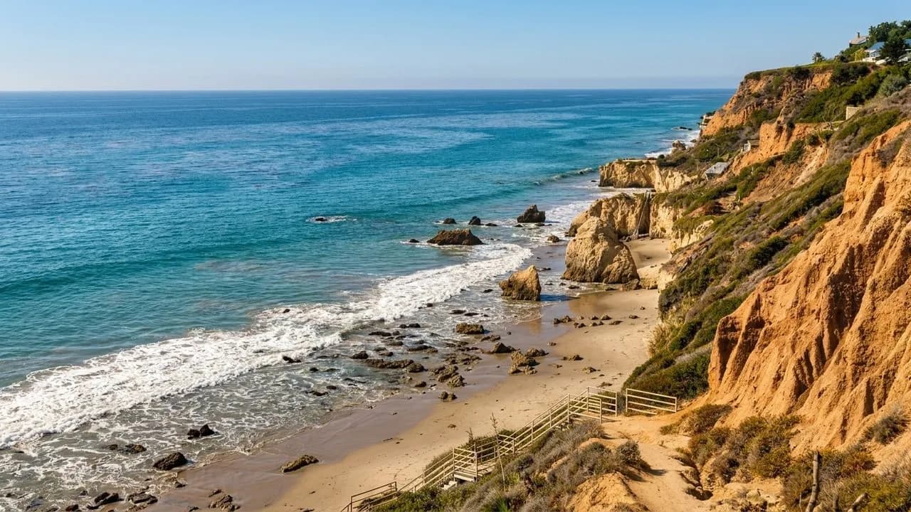 El Matador State Beach cliffs and sea stacks