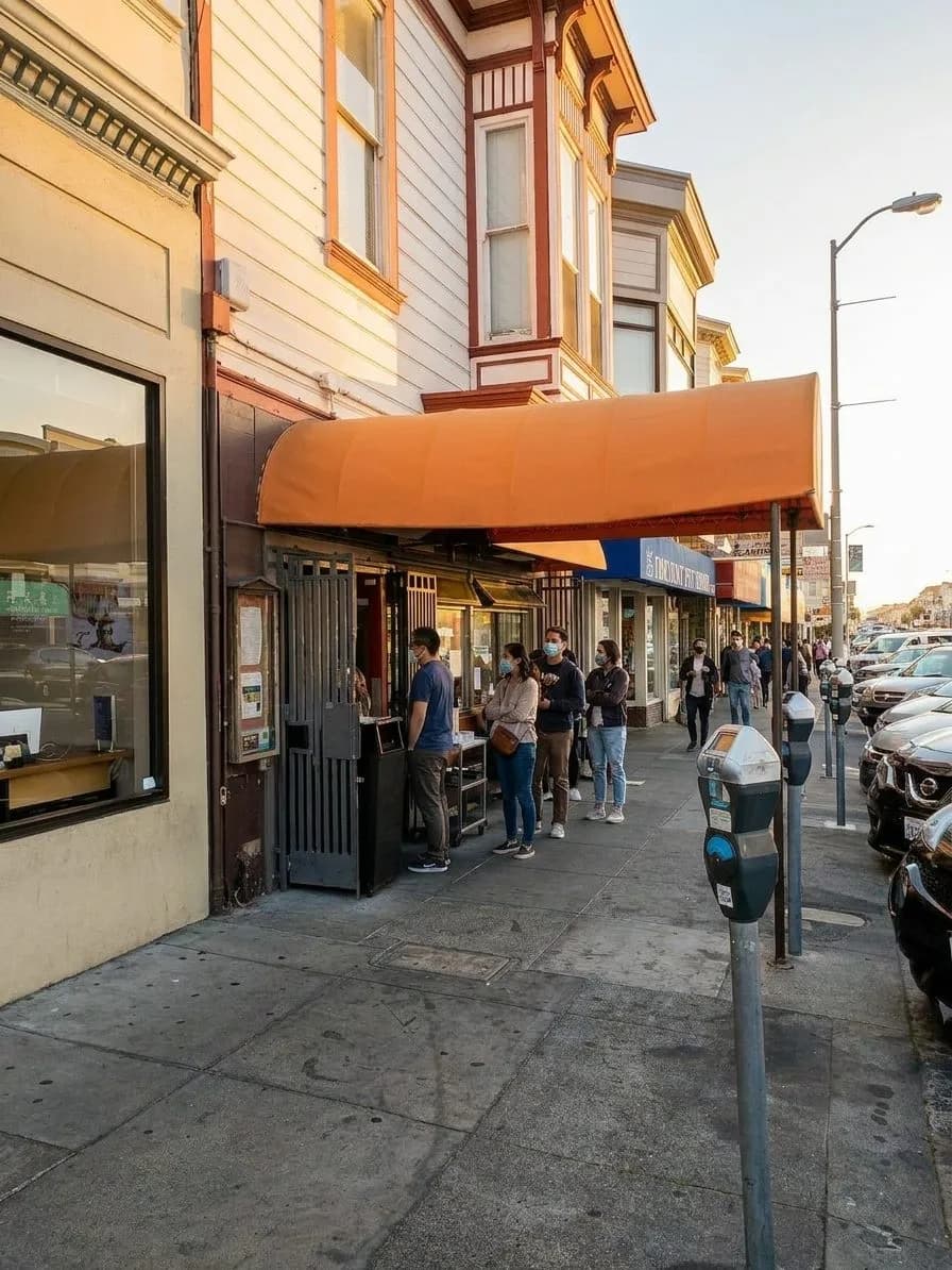 San Francisco Burmese restaurant storefront on a neighborhood street