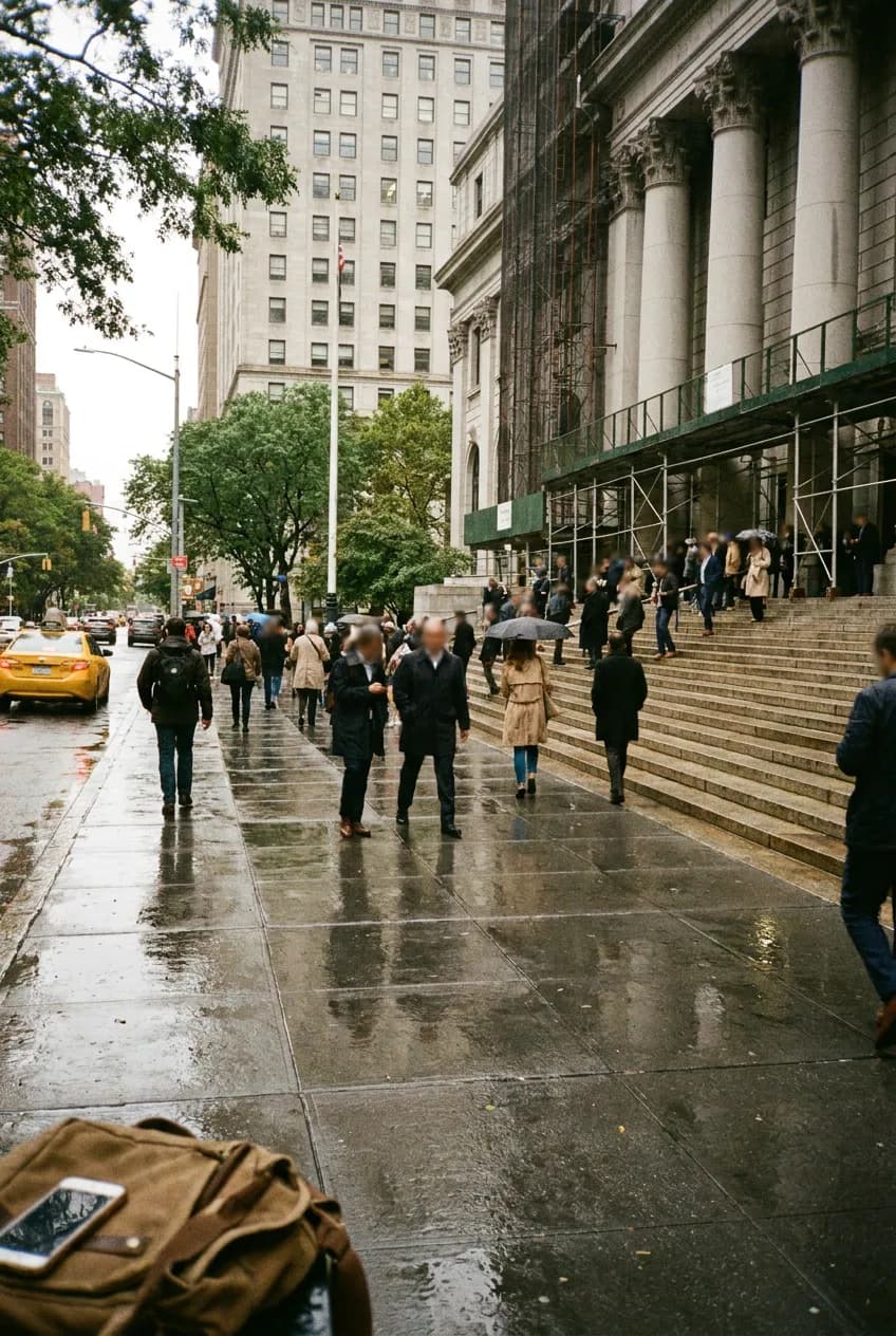 Public courthouse exterior in New York City