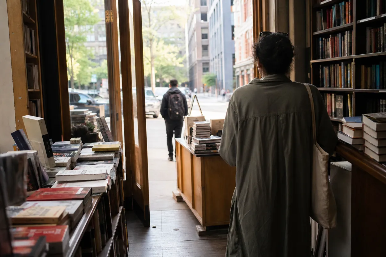 NYC experience scene for Wild Sorrel in the East Village: A Cookbook-Bookstore Stop Before Dinner Plans Harden
