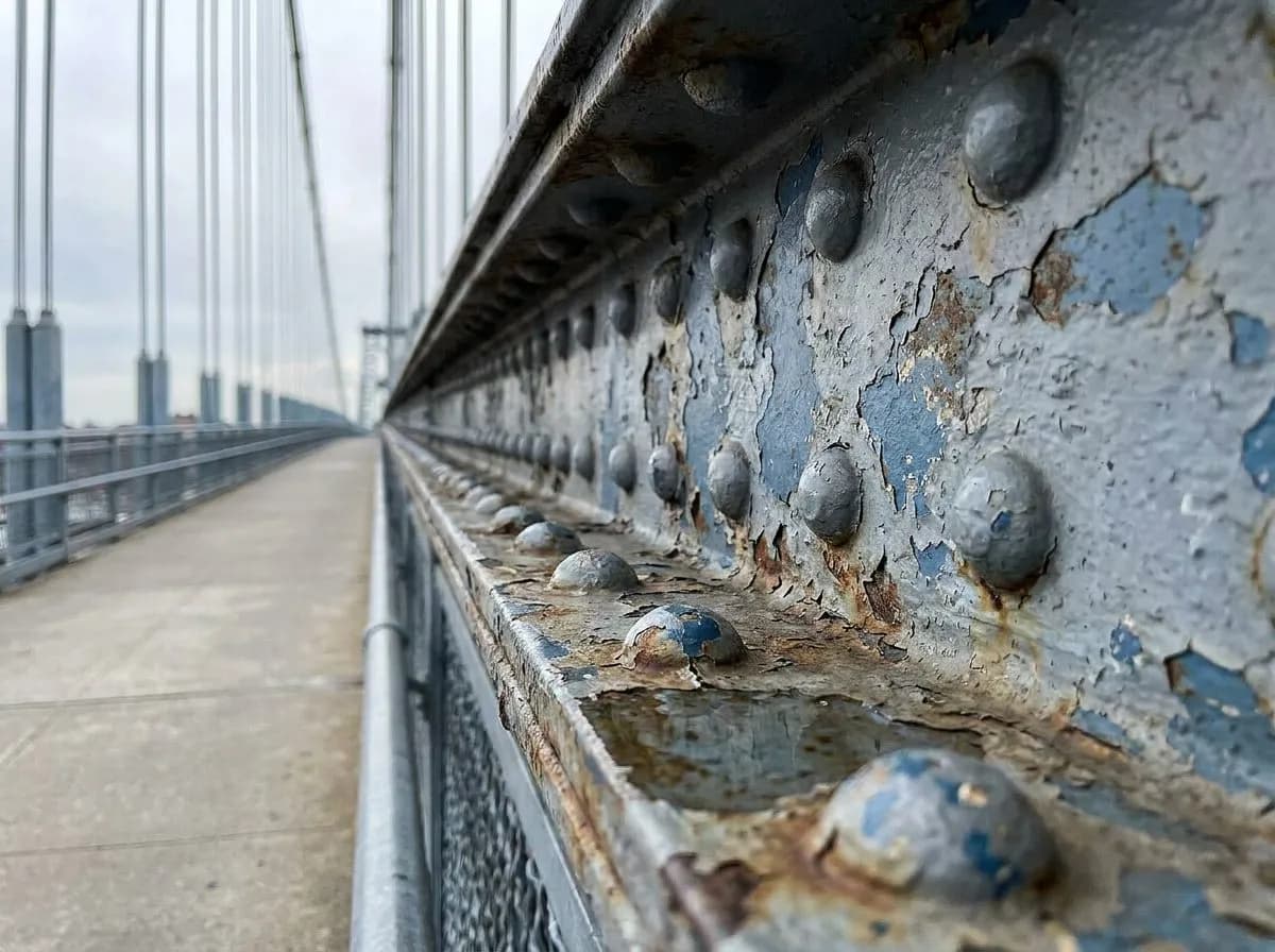 Williamsburg Bridge Pedestrian Path and Midspan Rest Stops