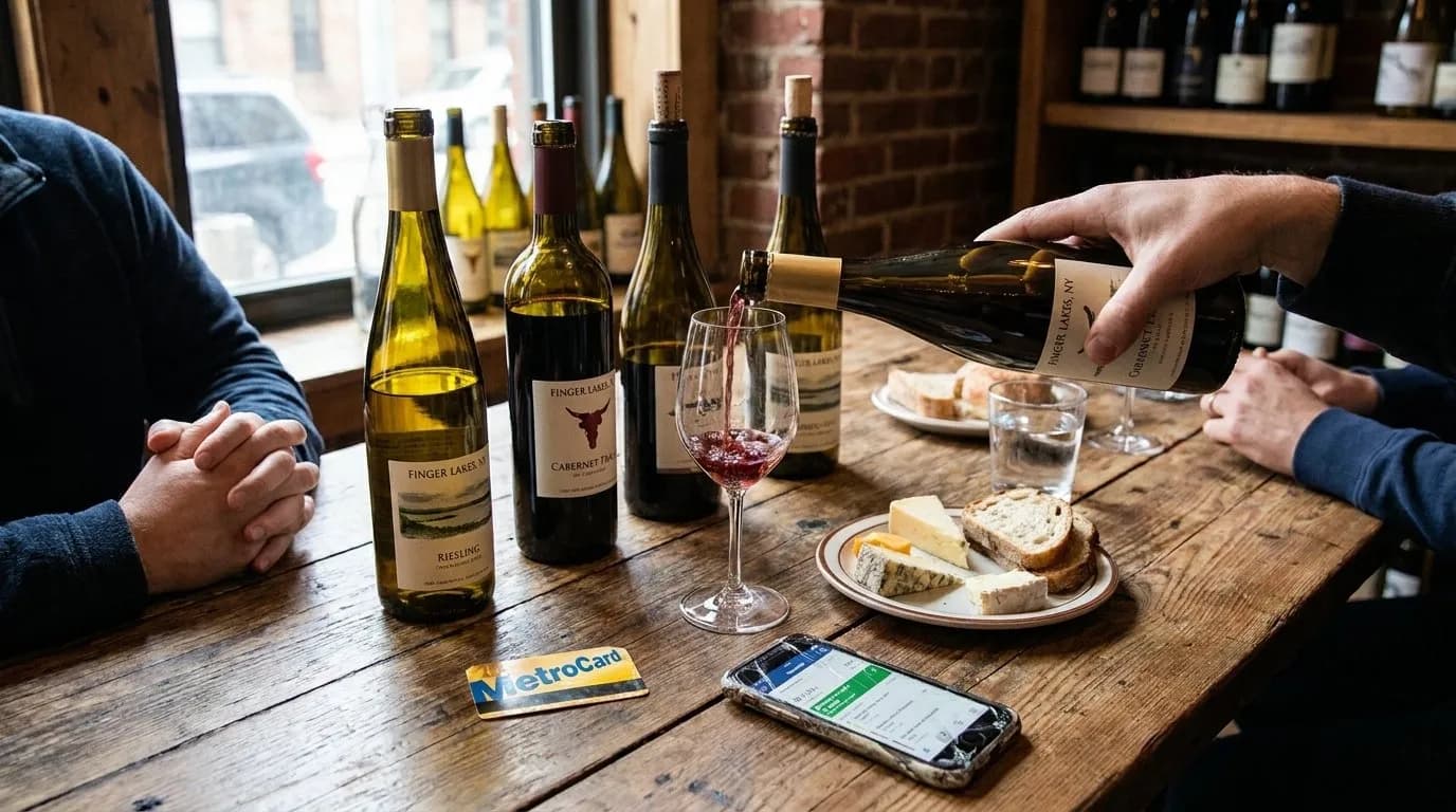 Editorial NYC detail for Wine Bars Pouring New York Bottles Without Tasting-Room Formality