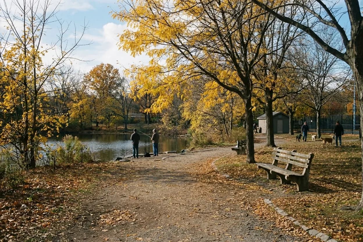 Cover scene for Wolfs Pond Park: The South Shore Beach-and-Lake Combo That Feels Far From NYC