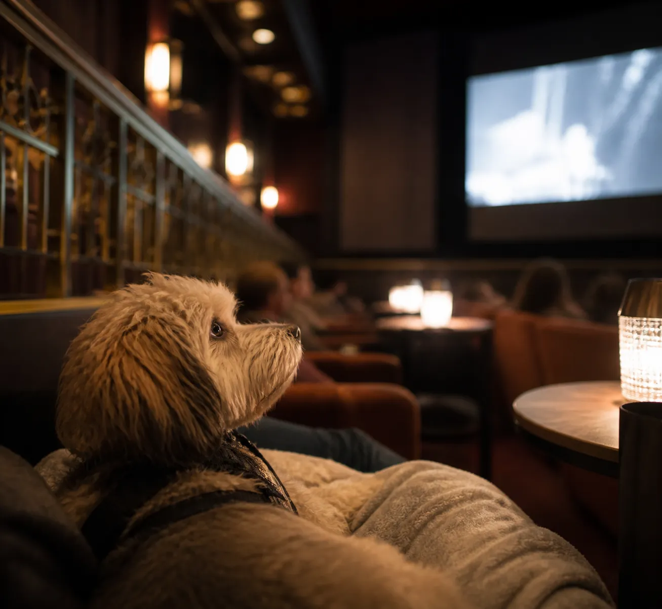 Inline image for Movie Theater: Indoor Dog-Friendly Places In NYC For Rainy Days in NYC.