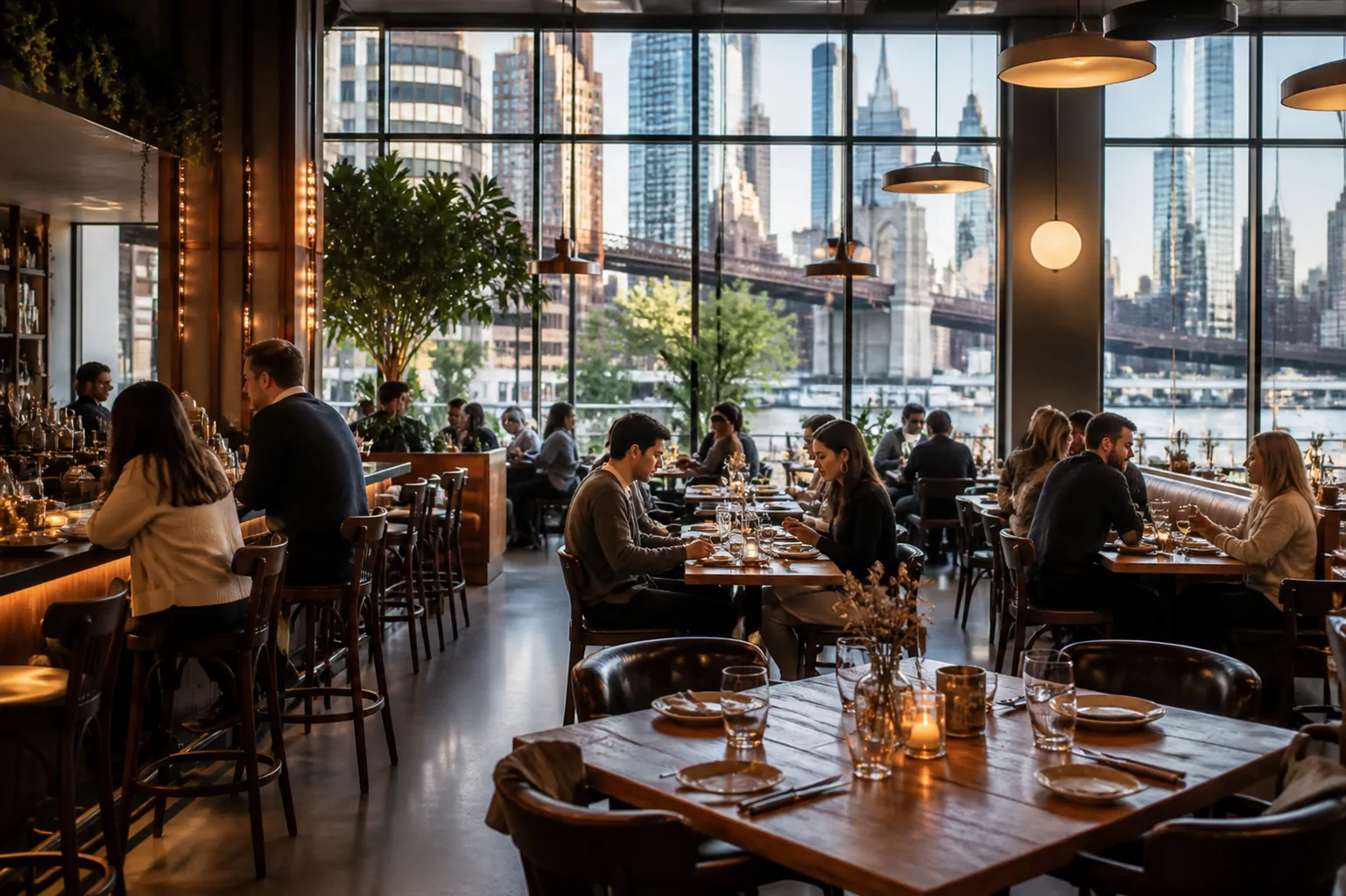 Local NYC scene for Restaurant Chain: NYC Restaurants That Work For Vegans And Meat Eaters.