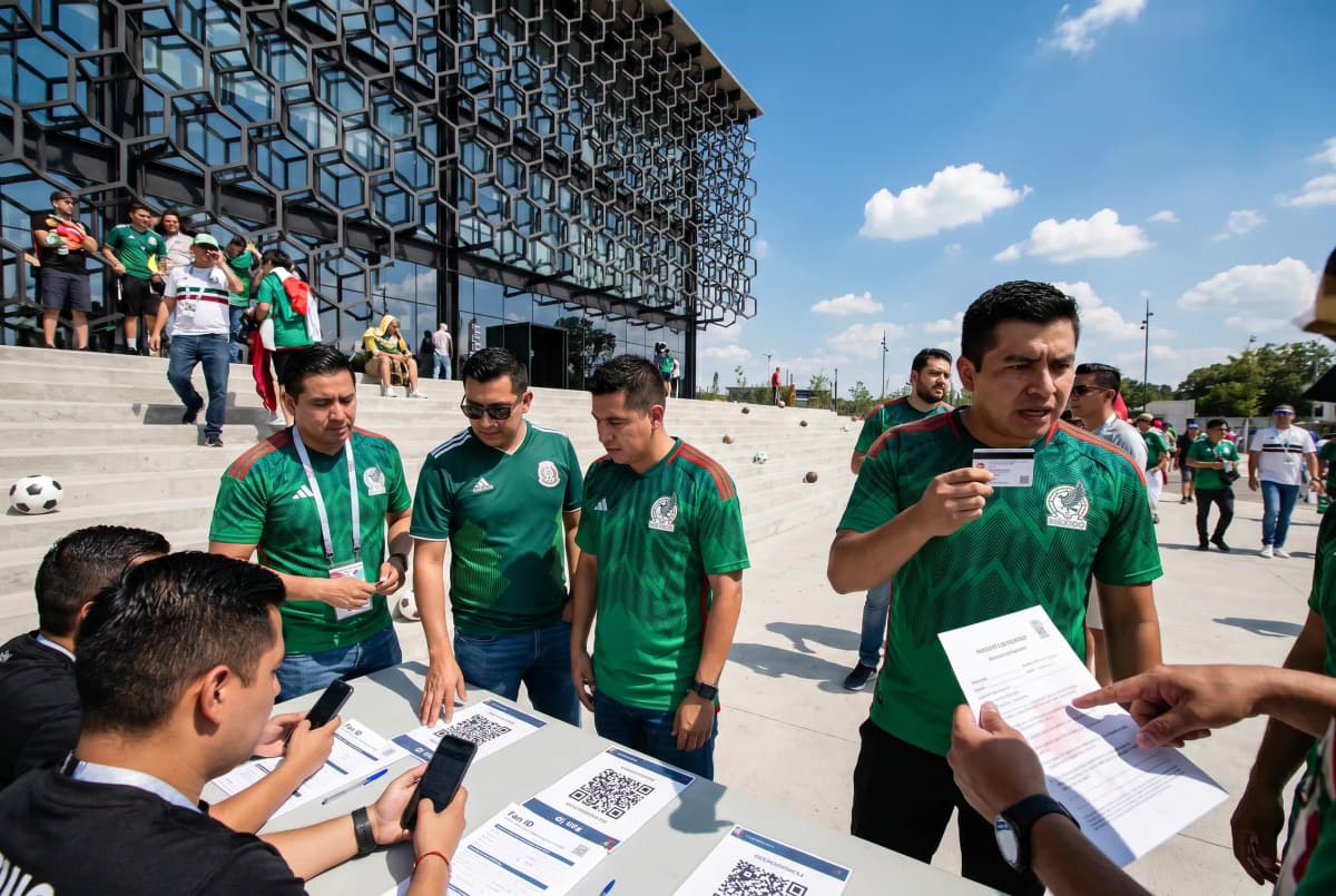 World Cup supporters navigating Mexico during match day.