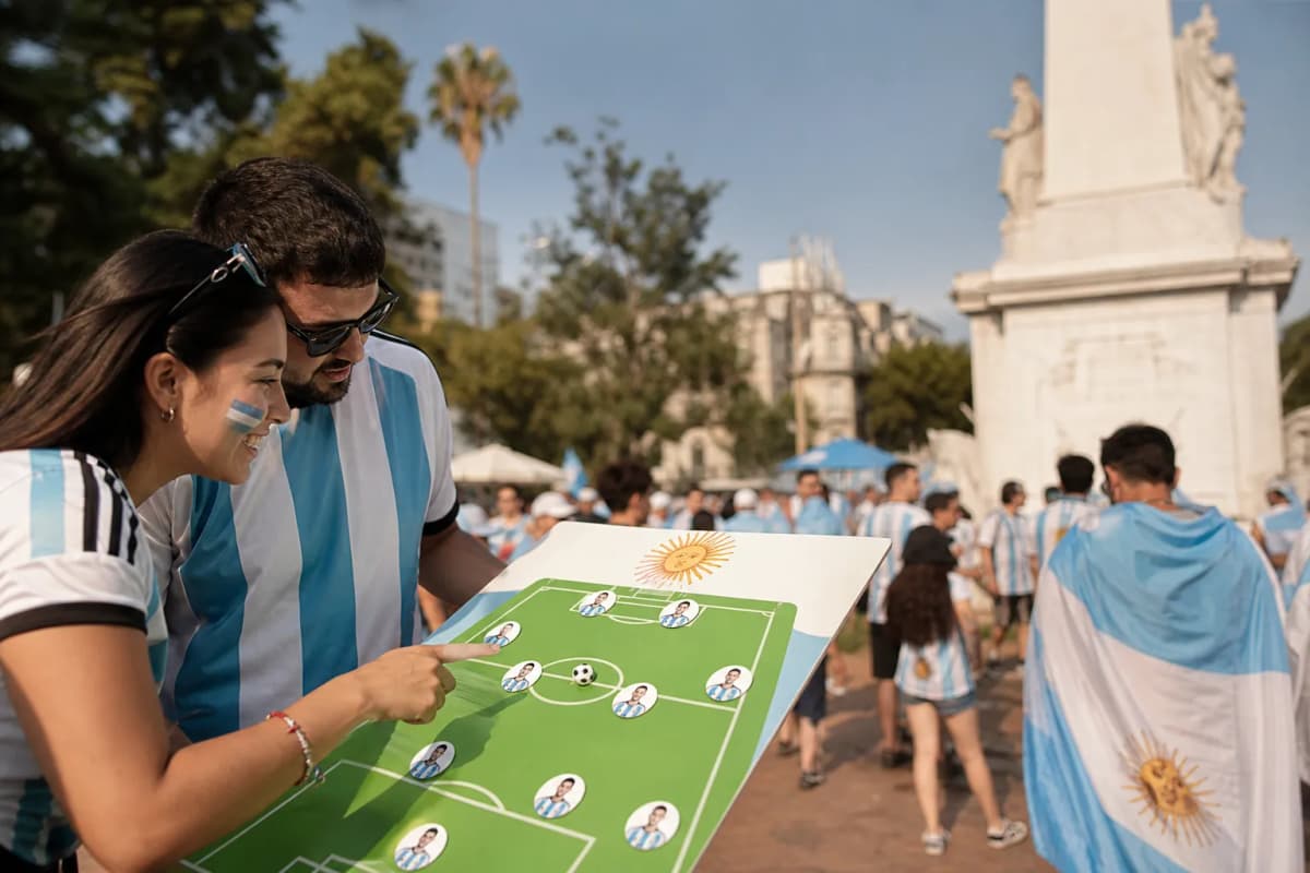 World Cup supporters navigating New York · New Jersey during match day.