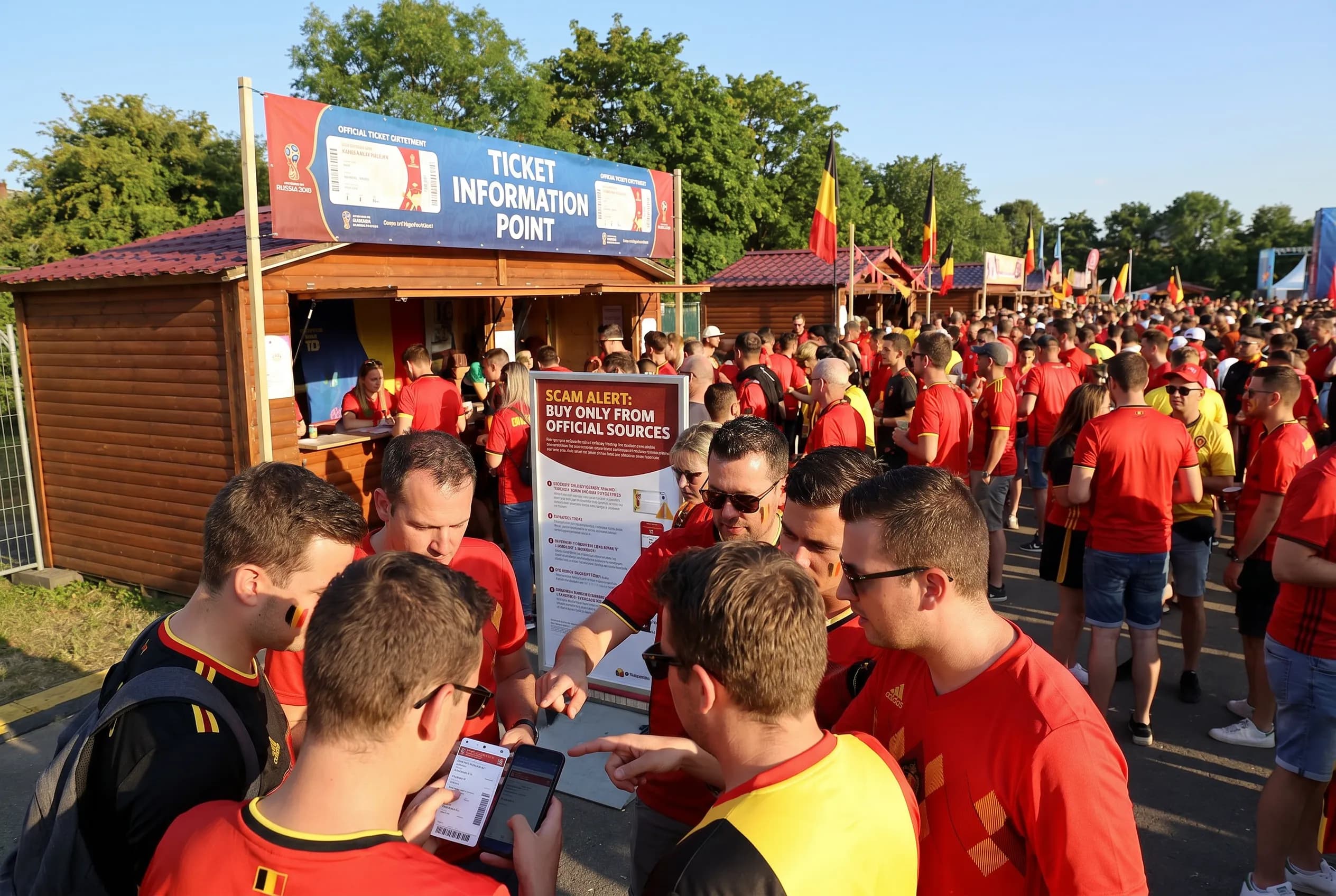 World Cup supporters navigating New York · New Jersey during match day.