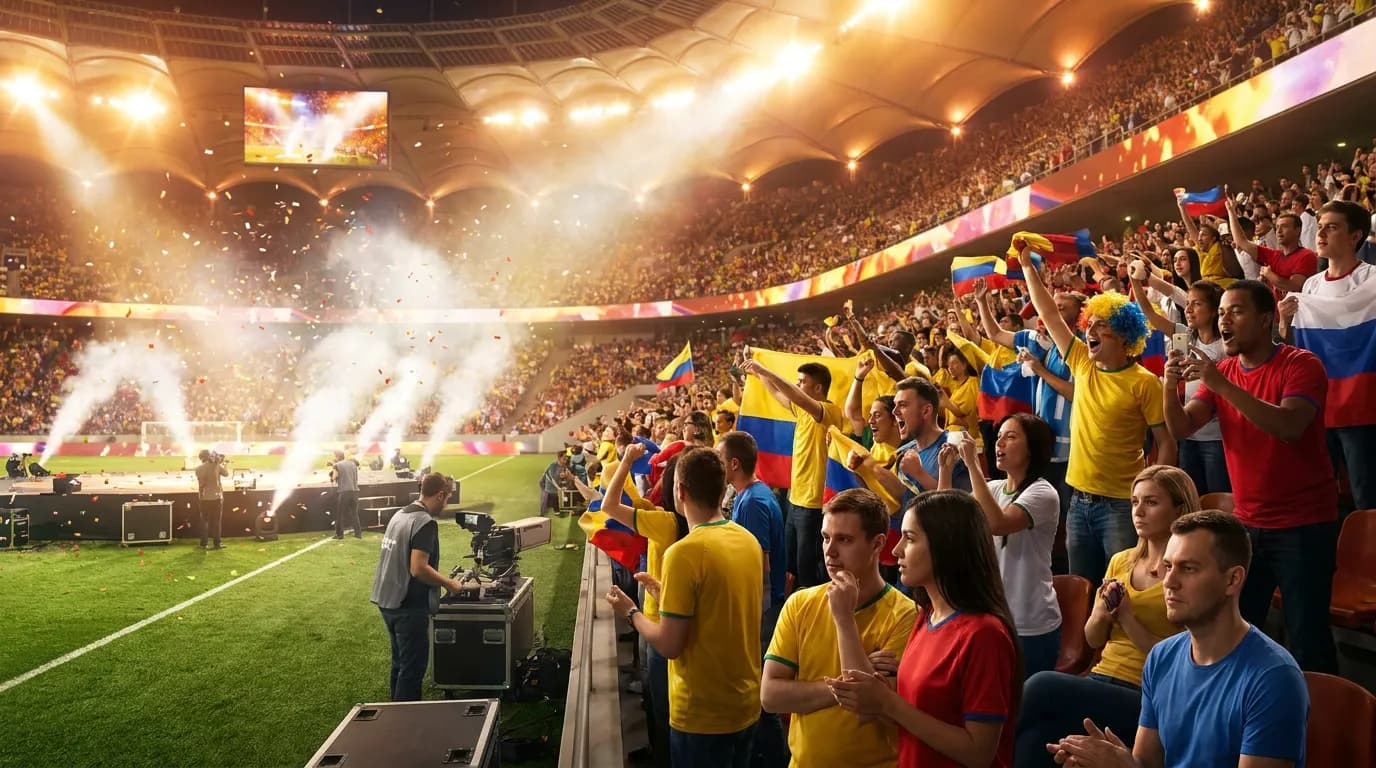 Bright editorial cover for Why the World Cup Halftime Show Divided Football Fans
