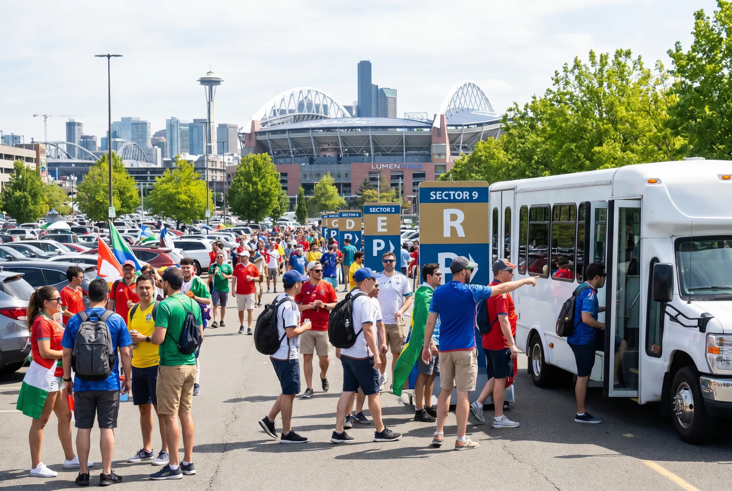 World Cup supporters navigating North America during match day.