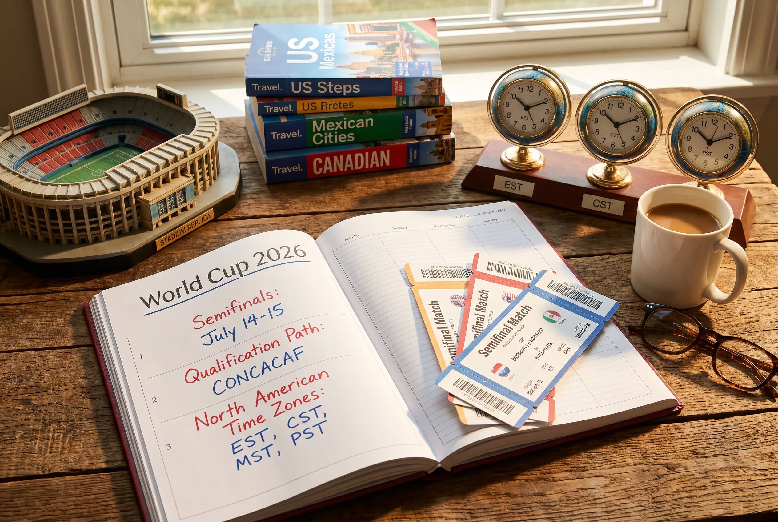A bright practical scene for semifinal dates north american time zones and qualification path.