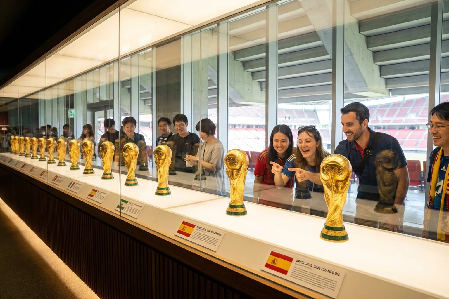 Bright World Cup match-day scene in East Rutherford · New York City · North America.