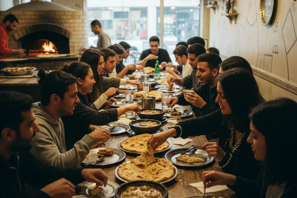 Cover scene for Yemen Cafe: A Brooklyn Guide to Salta, Bread, and Group Ordering