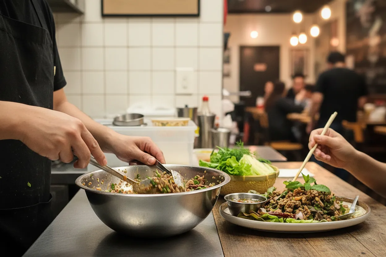 Editorial detail for Zaab Zaab Elmhurst: Spicy Isan Dinner After the 7 Train Feels Too Long