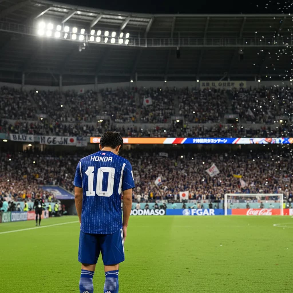 An empty goalmouth shows diving marks after a heroic performance